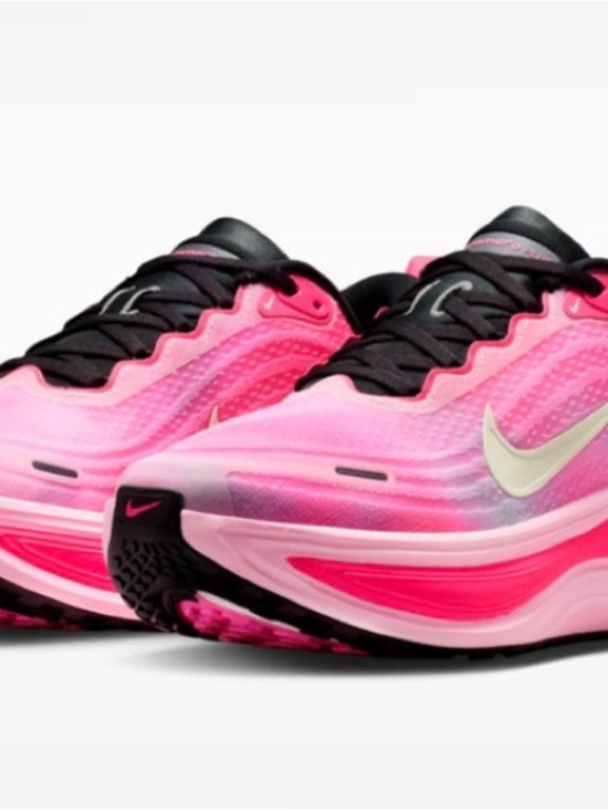 Nike Shoes - Nike Women's Vomero Pink Gradient Running Sneakers with Black Accents
